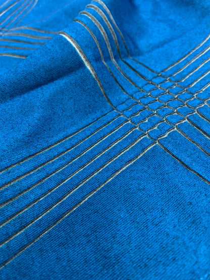 イッセイミヤケメン ME11JK026 Tシャツ 2 ブルー ラウンドネック チェック 21SS IT6B1UGCFYQI