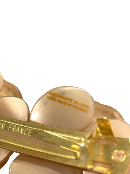 アレクサンドルドゥパリ バレッタ ピンク フラワー スワロフスキー IT43TI7ZUI1C