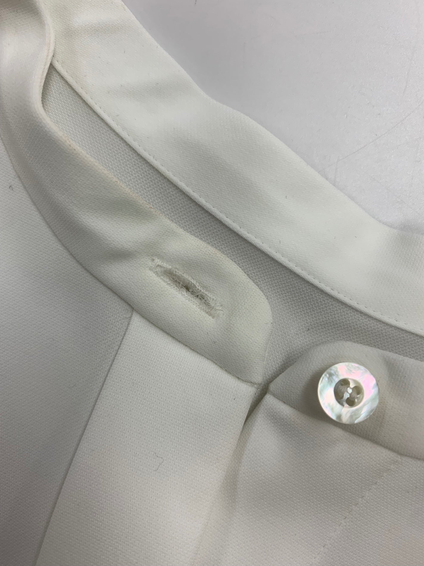 アドーア ドビークロスブラウス 531-3210019 38 ホワイト スタンドカラー IT4K5N26GBJI