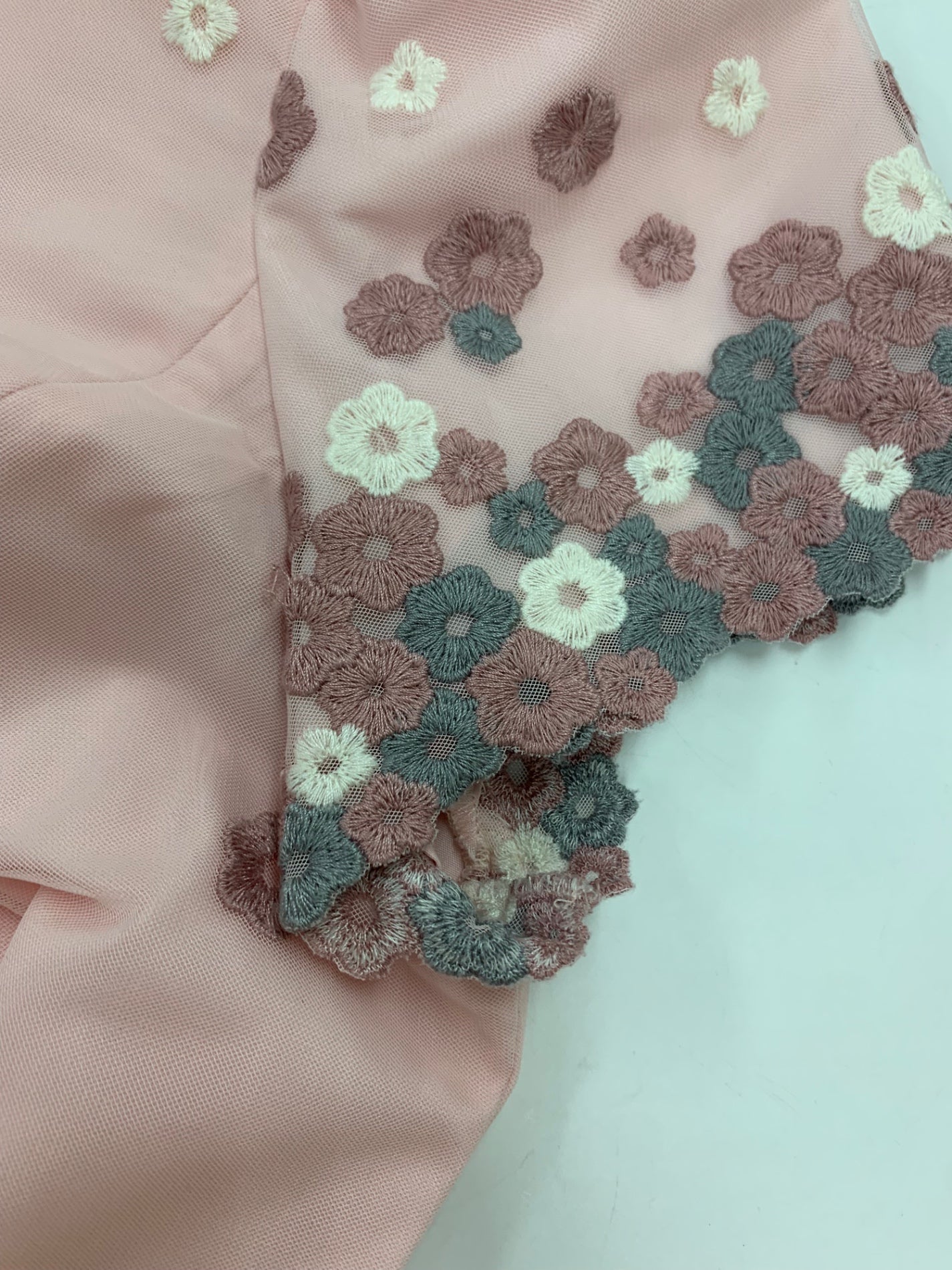 エムズグレイシー 511116 ワンピース 38 ピンク チュール 刺繡 ITZTTFU93WPW