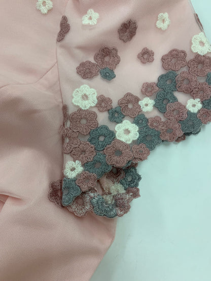 エムズグレイシー 511116 ワンピース 38 ピンク チュール 刺繡 ITZTTFU93WPW