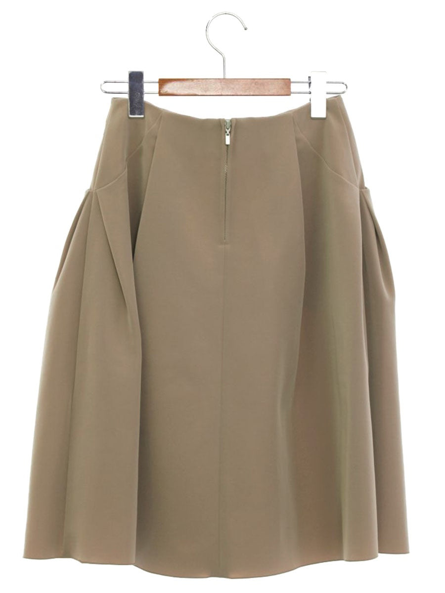 フォクシーニューヨーク スカート イリプスフレアー 36424 38 ベージュ バックファスナー IT3UPDLO20PC 【SALE】