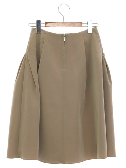 フォクシーニューヨーク スカート イリプスフレアー 36424 38 ベージュ バックファスナー IT3UPDLO20PC 【SALE】
