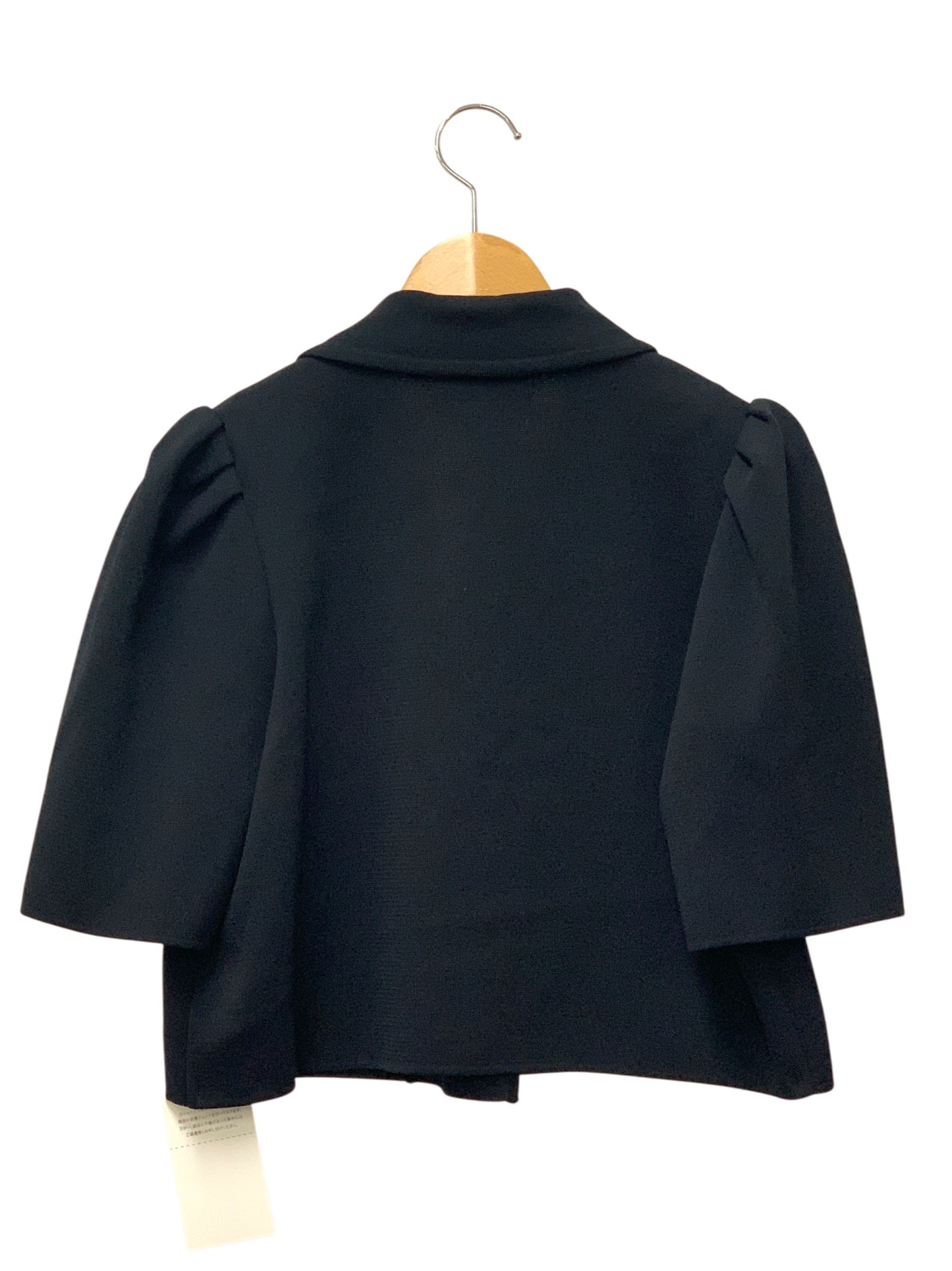 ルネ LIMITED EDITION Knit Short Jacket 6522980 ニットジャケット 38 ブラック IT86WZ90PMQE
