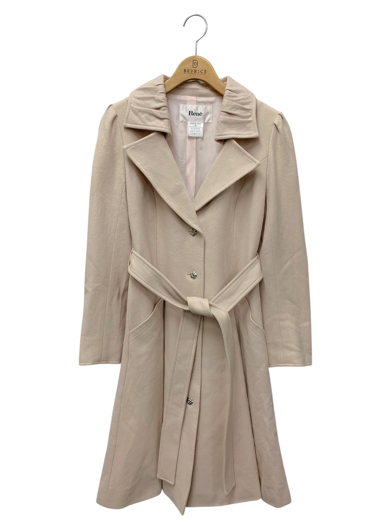 新品タグ付【Reneルネ】定価57,200円2wayワンピースコートパーカー３８ Rene（ルネ）通販 | 中古ブランド品・古着洋服 | ビープライス