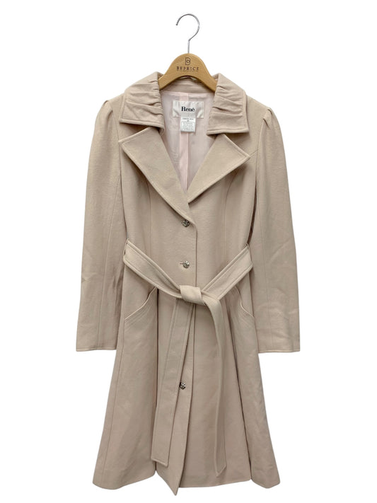 ルネ 6238060 コート 36 ピンク ウール ロング IT55WBGL3CMW