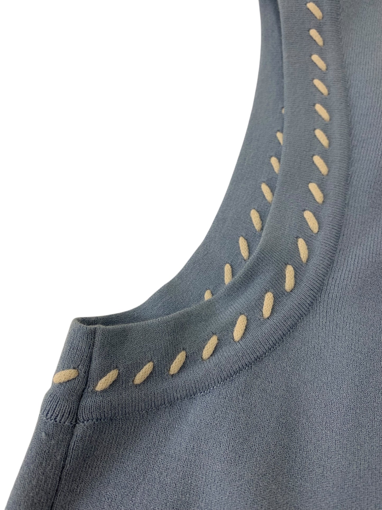 フォクシーブティック Leonie レオニー 44397 44701 アンサンブル 40 ブルー カーディガン ニットトップス ステッチ ITBC3DRMWA8O 【SALE】