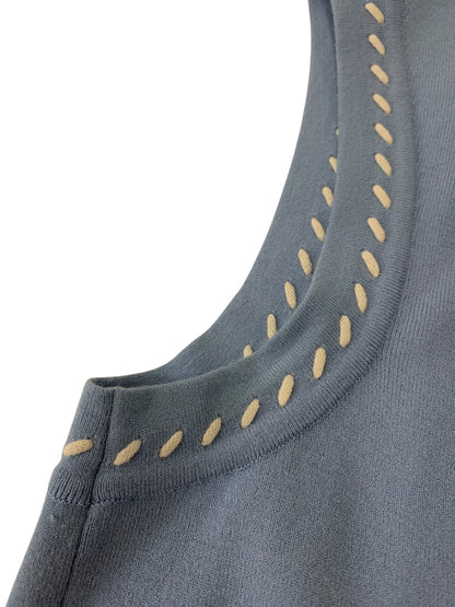 フォクシーブティック Leonie レオニー 44397 44701 アンサンブル 40 ブルー カーディガン ニットトップス ステッチ ITBC3DRMWA8O 【SALE】