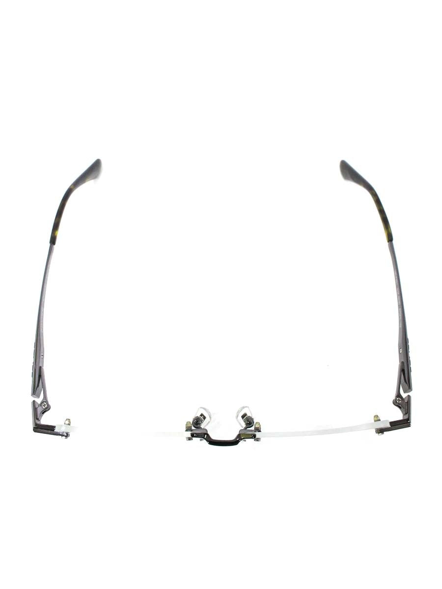 ポリス VPLF59J 眼鏡 メガネ ガンメタル メタルフレーム リムレス スクエア IT56P0KYABRK 【SALE】