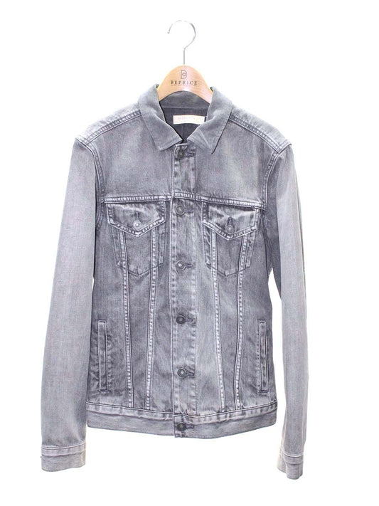 オールセインツ 193005R デニムジャケット XS グレー ダメージ加工 IT7I0Z9TG1W0