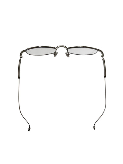 ジェントルモンスター x Maison Margiela MM218 02 メガネ シルバー / クリア メタル フルリム アングルド・オーバルシェイプ ITTHCZPB06LE