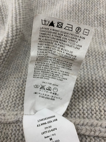 マックスマーラ カーディガン Ⅿ グレージュ ウール 白タグ IT6PU93K7ECQ