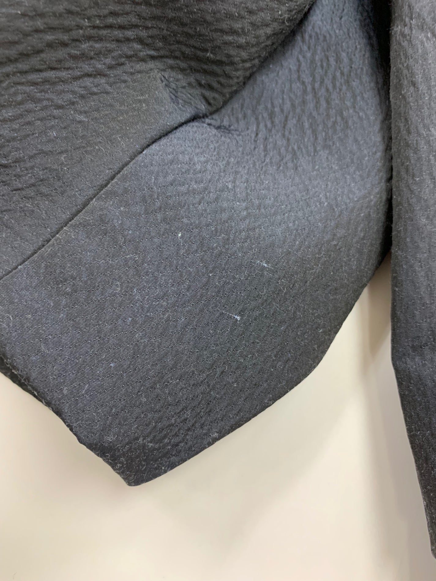 ルネ TISSUE 6523990 ノーカラージャケット 36 ネイビー パフスリーブ IT201OKPCIFQ