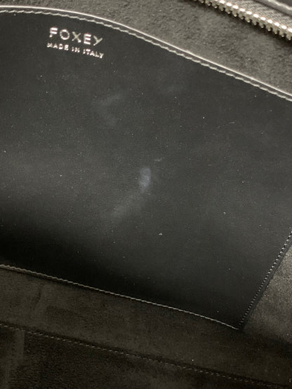 フォクシー トートバッグ ブラック サイドリボン キャンバス IT7O7B2D0WR8
