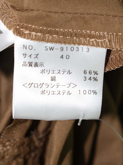 エムズグレイシー Tiered Blouse 910313 チュニック 40 ブラウン ITL09779SN0I