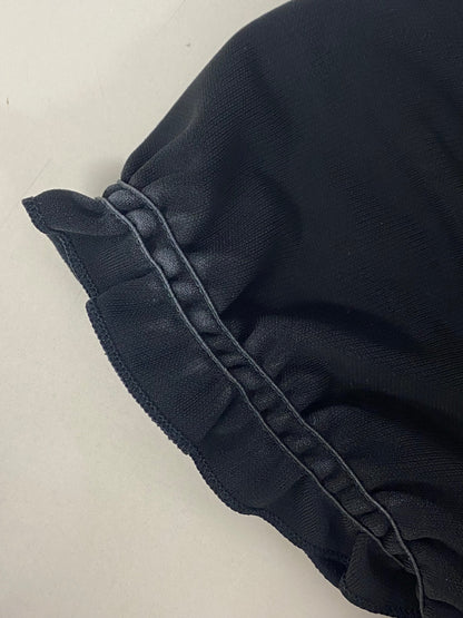 フォクシーニューヨーク パフスリーブ 25731 カーディガン 38 ブラック フリル ITHLU9O8P0HW