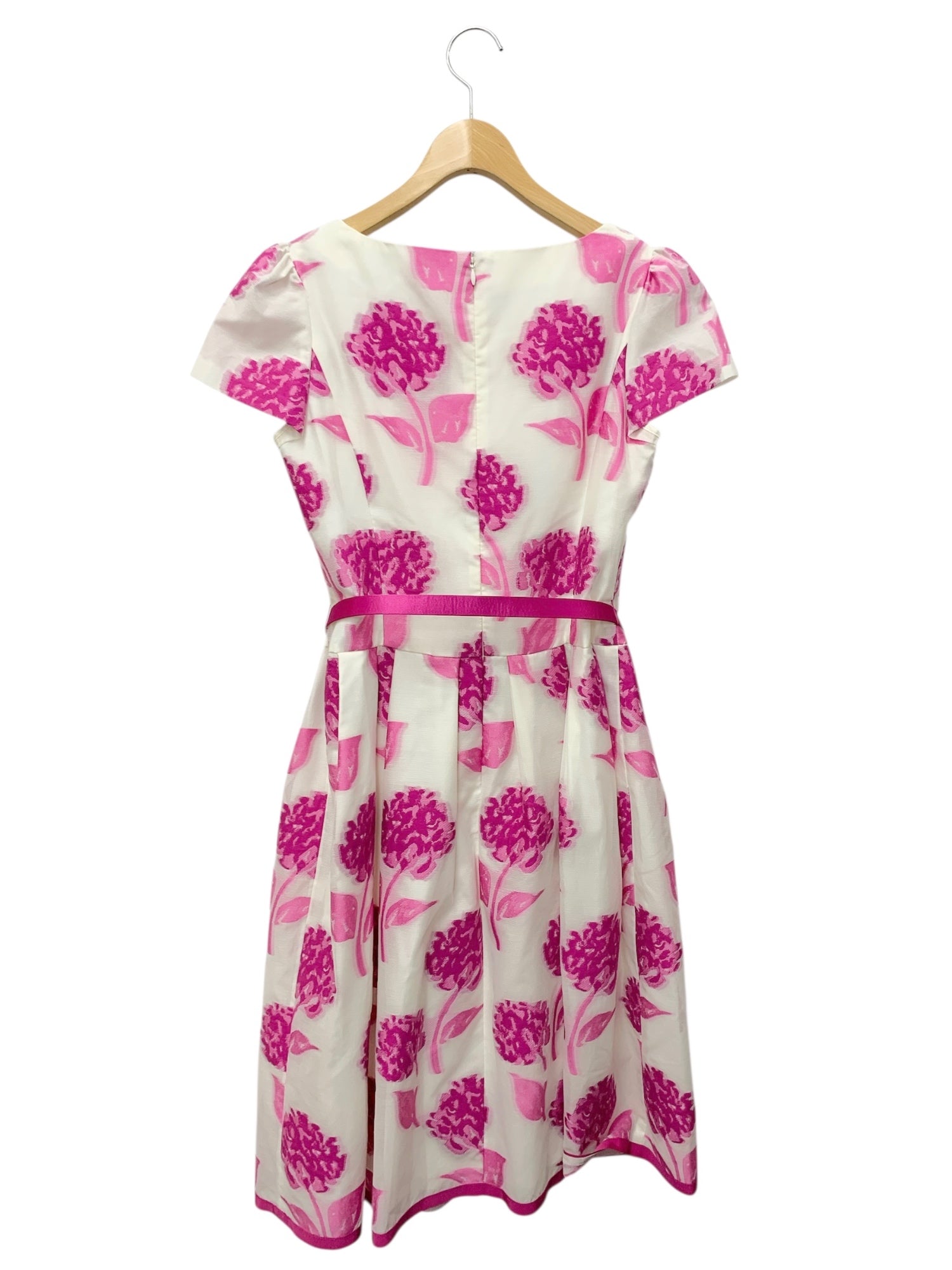 エムズグレイシー Jacquard Pink Dress 911332 ワンピース 40 ホワイト