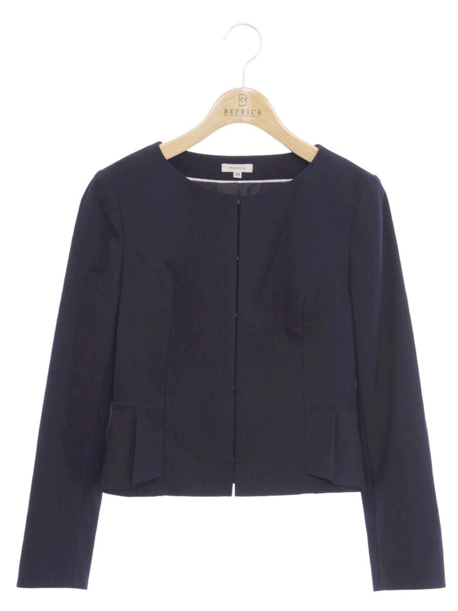 トッカ JKTOYS0100 ジャケット 00 ネイビー ノーカラー ITJLC11BDS8I