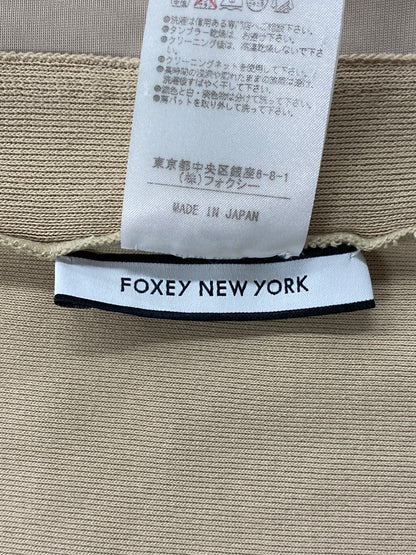 フォクシーニューヨーク レディライクパーカー 31694 38 ベージュ ニット ITQO9XS34UXC