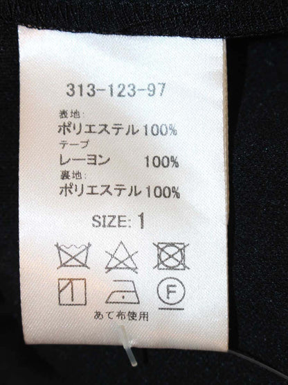 トワレ 313-123-97 ワンピース 1 ブラック ティアード IT4KK67H42R4