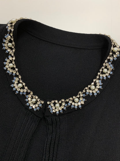 アマカ ビジューニットボレロ V5N72-440-29 カーディガン 40 ブラック ITM0BJYSYI3W