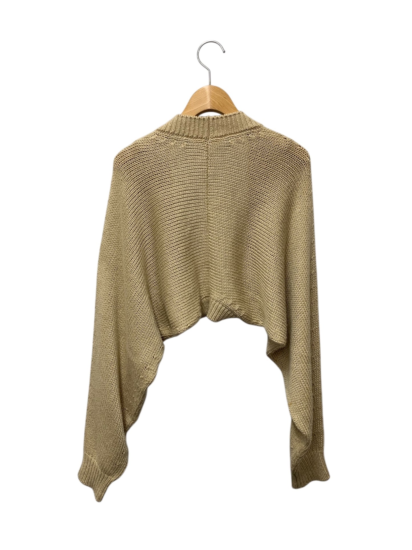 アディアム クロップドニットスナッグ 38035 ボレロ カーディガン F ベージュ シルク カシミヤ ITJKRWU906BA