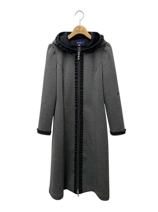 エムズグレイシー 111525 コート 38 グレー ボンディング フード ITM7IFHDG5WK