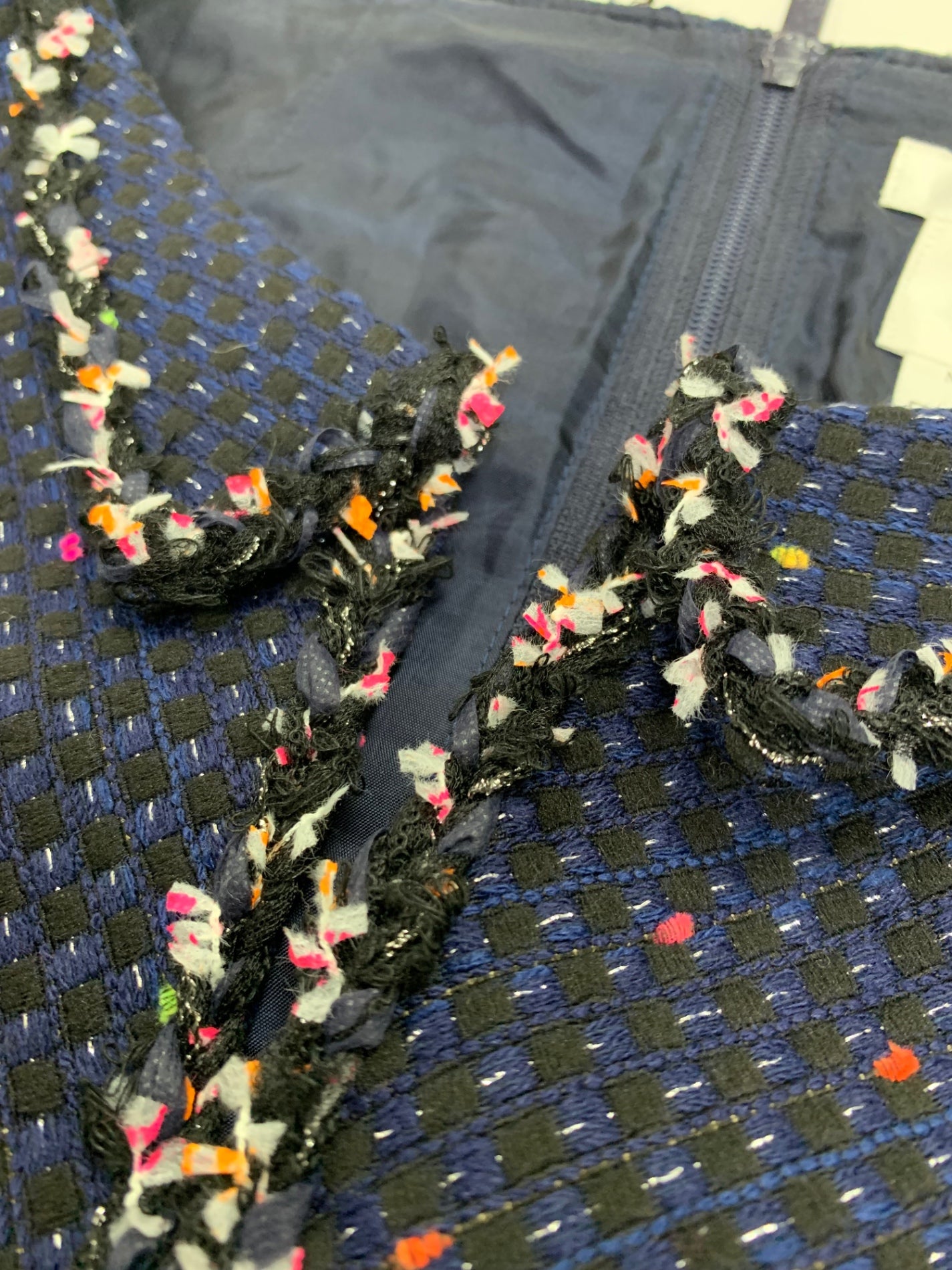 ルネ 6936350 ワンピース 38 ネイビー TISSU ツイード IT6133OZ2580