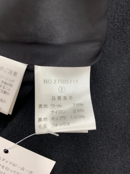 エリザ 27505111 ジャケット 1 ブラック フォックスファー衿 ブルゾン IT3F6MI8JFN0 【SALE】