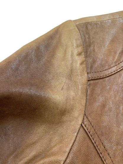 アーバンリサーチ WL08-IH05001 F ブラウン シングルライダース ラムレザー ジャケット ITUT1L590U8O