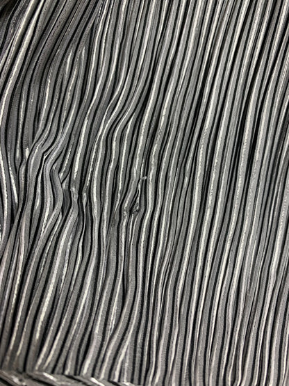 イッセイミヤケ IM11FD236 ジャケット 2 グレー プリーツ ストライプ ITZUIQU4MYA4