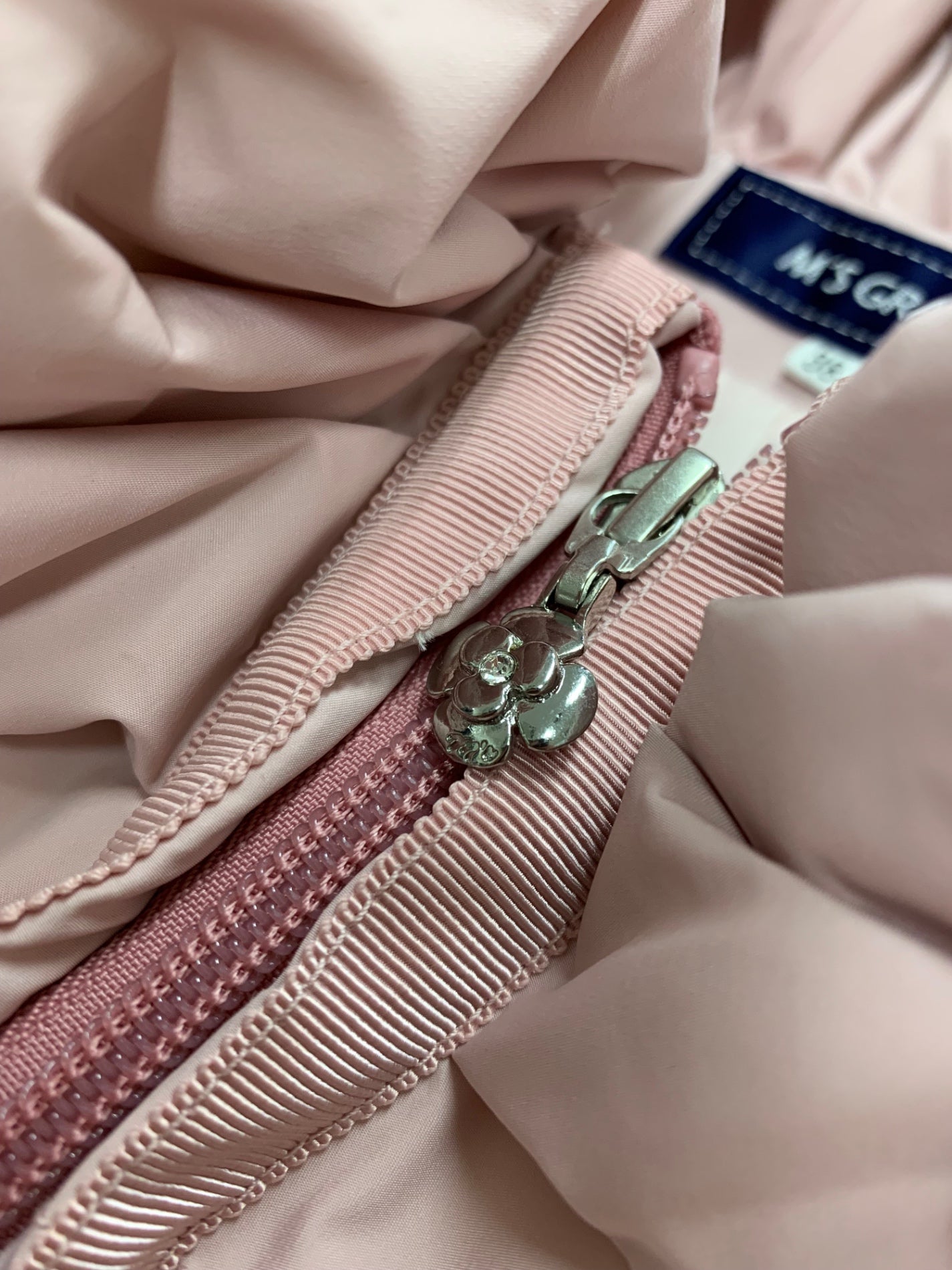 エムズグレイシー ダウンコート 819512 カメリア ダブルジップ リボン 38 ピンク 38 ITTM7QJXWQ74