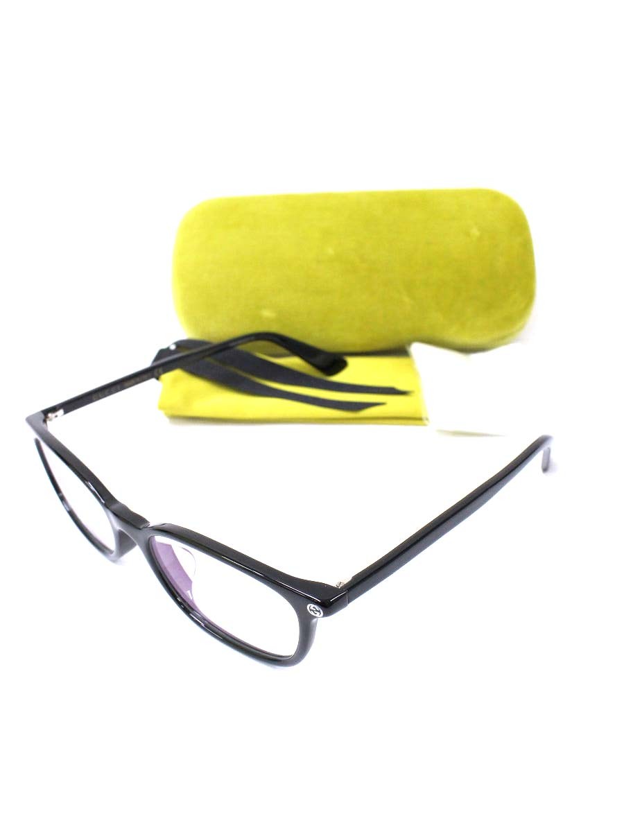 グッチ GG0123OJ メガネ ブラック セルフレーム スクエア ITMA4LPPJFH0