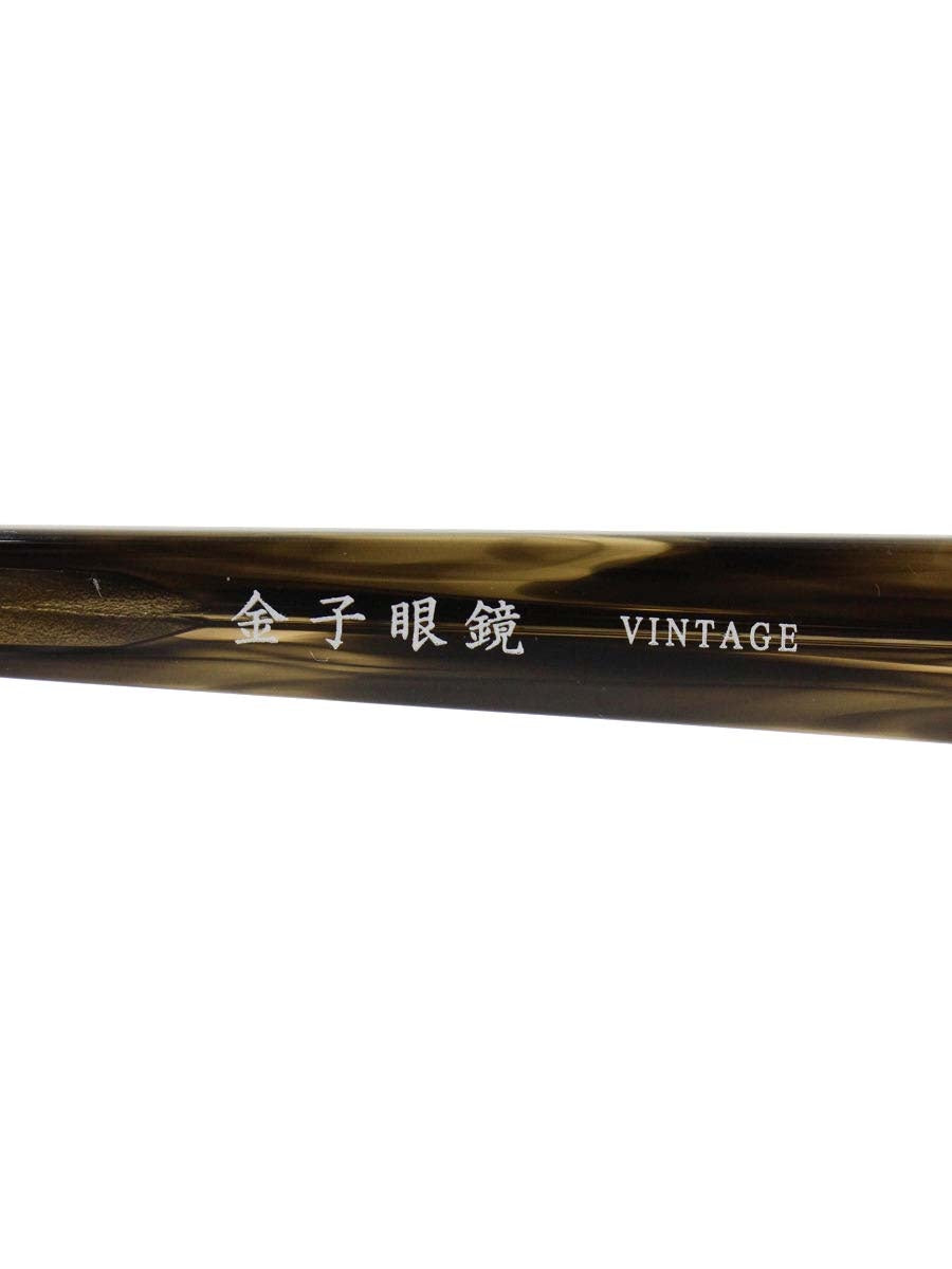 金子眼鏡 VINTAGE KV-174 メガネ ブラウン/メタルシルバー サーモントブロー ITCXQHIA0ACG