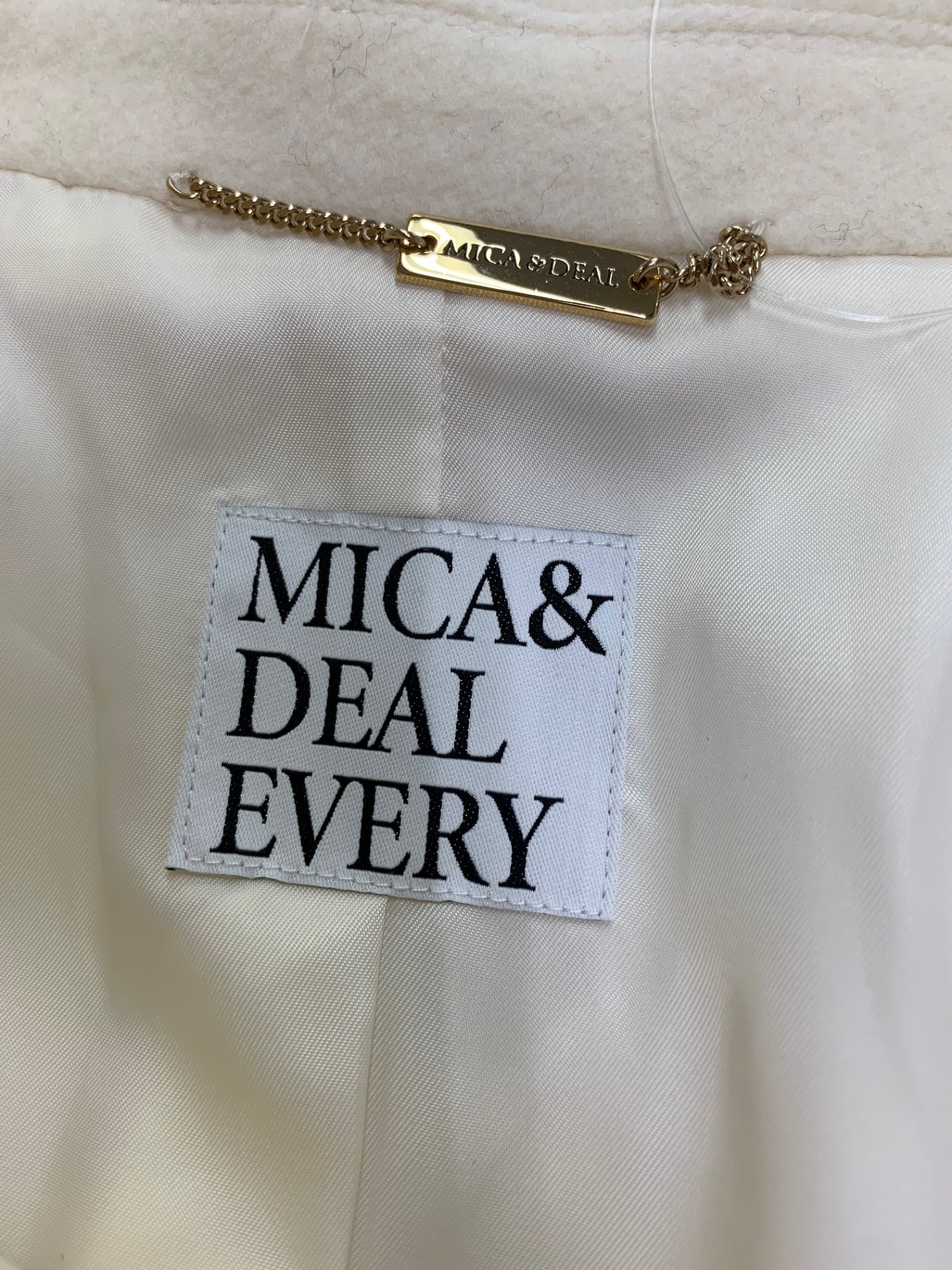 マイカアンドディール sleeve batting coat with vest 0122407288 コート F ホワイト ライナー付き IT2NL4X97A3K