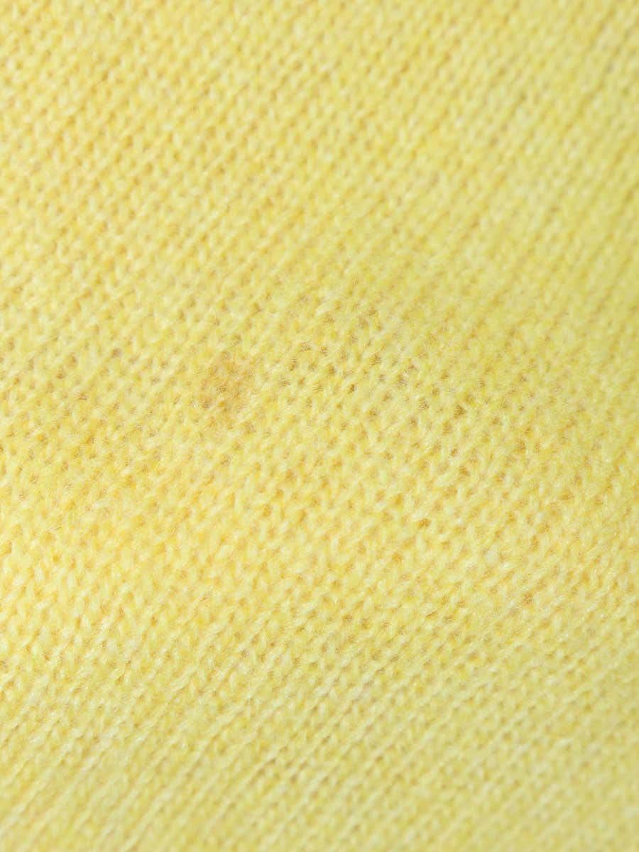 ブラミンク 7913-106-0187 ニットセーター 36 イエロー カシミヤ混 IT0282DUIEPO