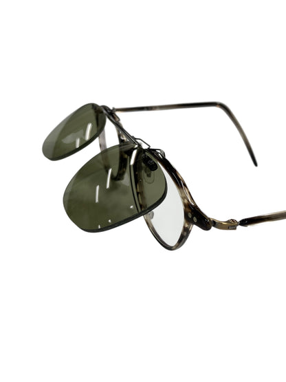 金子眼鏡 メガネ ブラウン セルフレーム ボストン クリップオンサングラス付き べっ甲柄 ITVEPEUROV4S