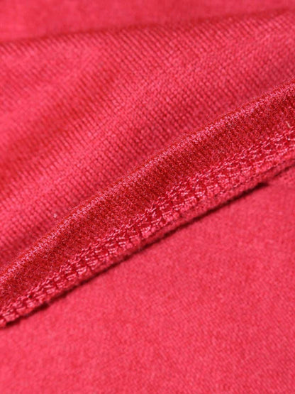 トゥービーシック W5P12-862-15 ニット 40 レッド フリル リブ パフスリーブ ITCNZHP1P4IZ