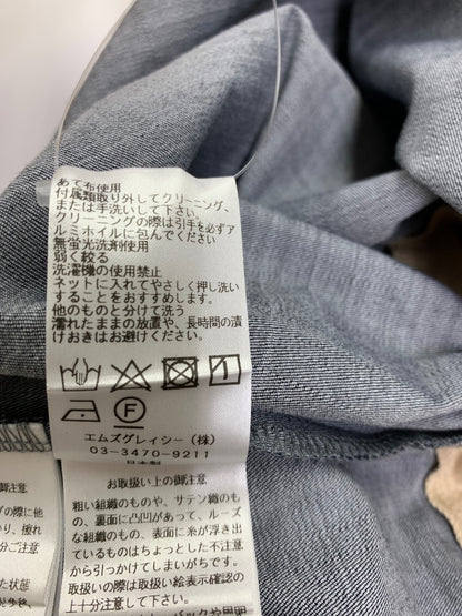 エムズグレイシー 311376 ワンピース 36 ベージュ フード付き 切替 IT3RCR4LC7HH