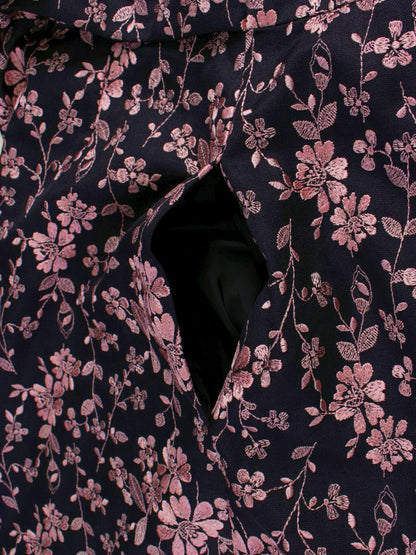 トッカ OPTOLS0050 ワンピース 0 ネイビー/ピンク フラワーモチーフ 刺繍 ITMVQ6RL225F