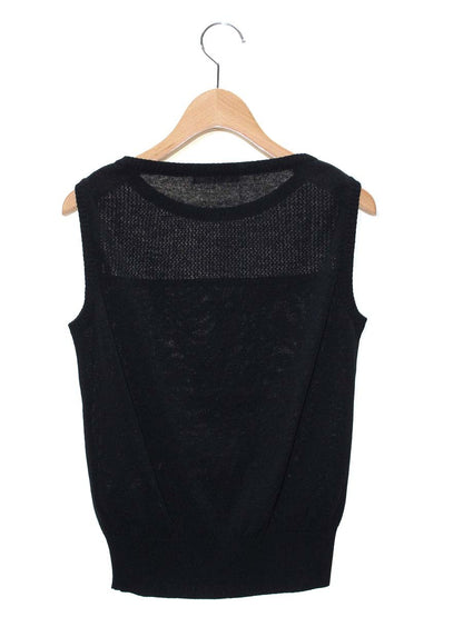 ルネ 6122260 トップス 36 ブラック ニット ノースリーブ IT42GK58SEBV 【SALE】