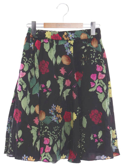 シビラ GBHDJ-03230 スカート M ブラック フラワープリント IT42DDSDNR5A 【SALE】