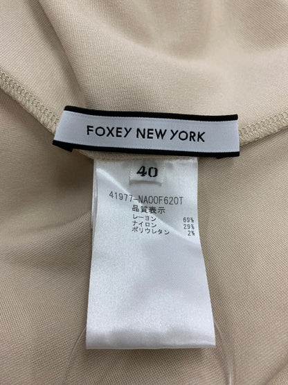 フォクシーニューヨーク Newport Dress 41977 ワンピース 40 ベージュ ITFK60FBOKV8