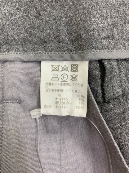 イッセイミヤケ M84FF507 パンツ 2 グレー タックボタン 変形ワイド ウール ITCBUH99U6ZO