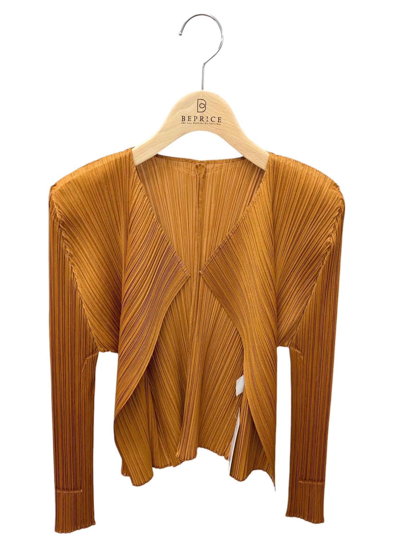 プリーツプリーズイッセイミヤケ PP43JO152 カーディガン 3 ブラウン 24AW IT9IZZCWMO08