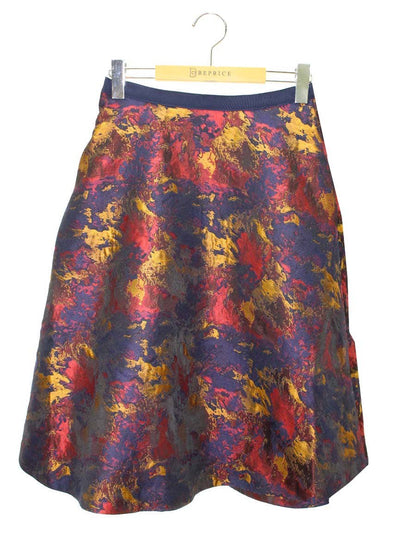 エムズグレイシー Oil Painting Like Skirt 917524 スカート 36 マルチカラー(レッド) ジャガード ITPA8B69OP68