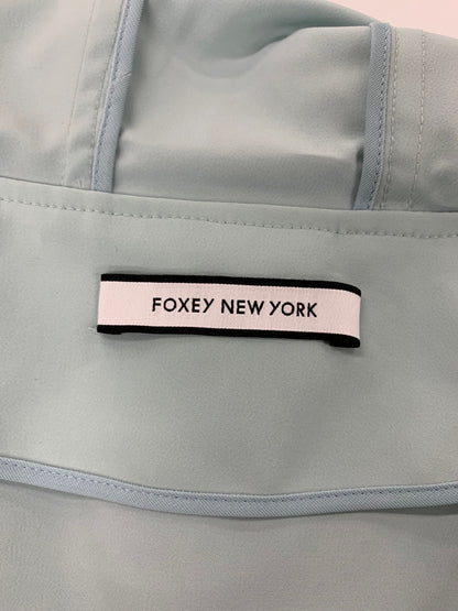 フォクシーニューヨーク ウォータープルーフレイニーコート 40981 36 ブルー IT6XITQX5DYW