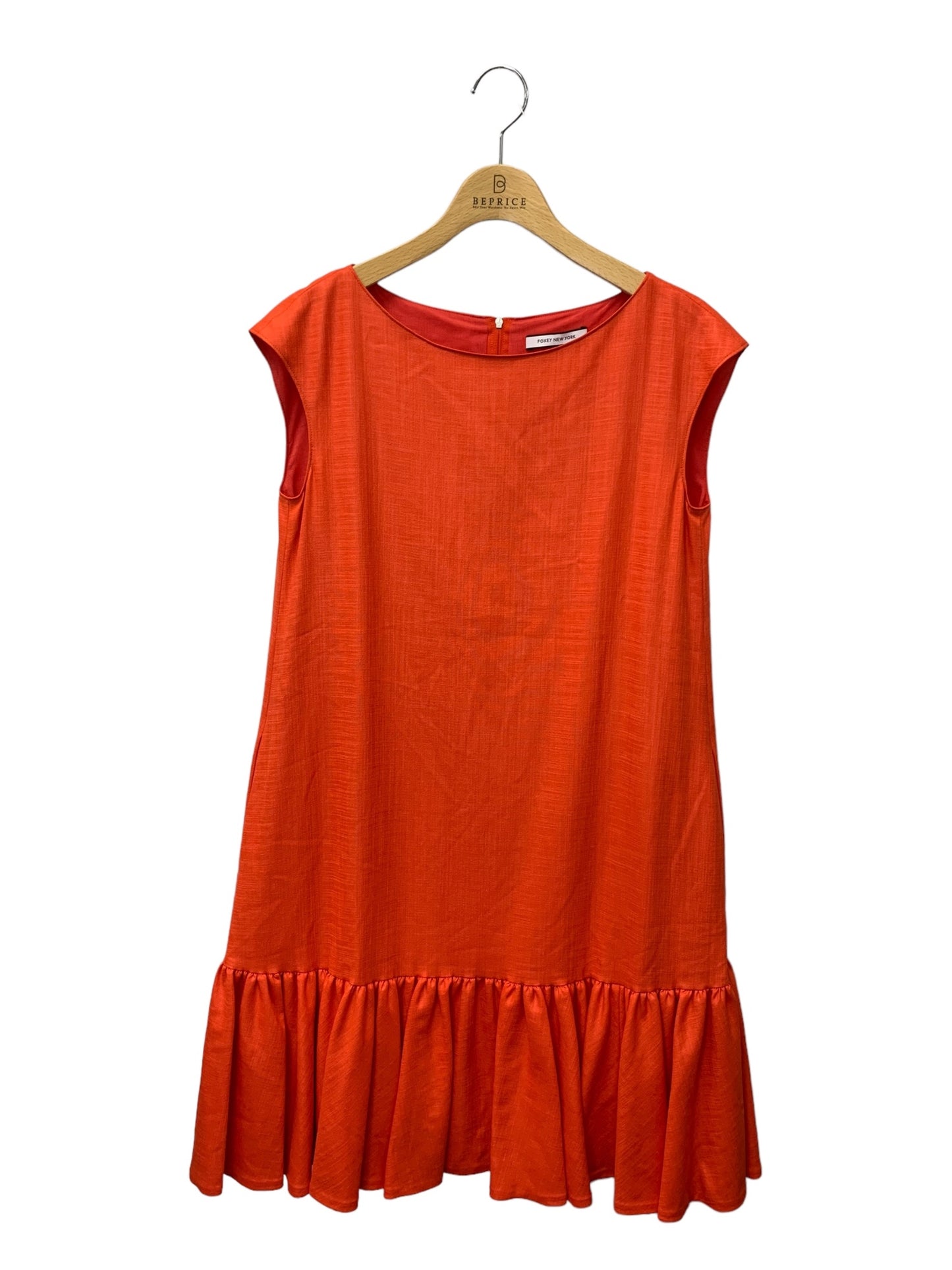 フォクシーニューヨーク Dress Linen Dahlia ドレス リネンダリア 41704 ワンピース 38 レッド ITW031N57Y1K