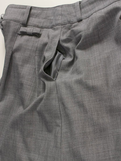 エムズグレイシー 316605 パンツ 40 グレー ワイド リボン IT2DR29O2T7K