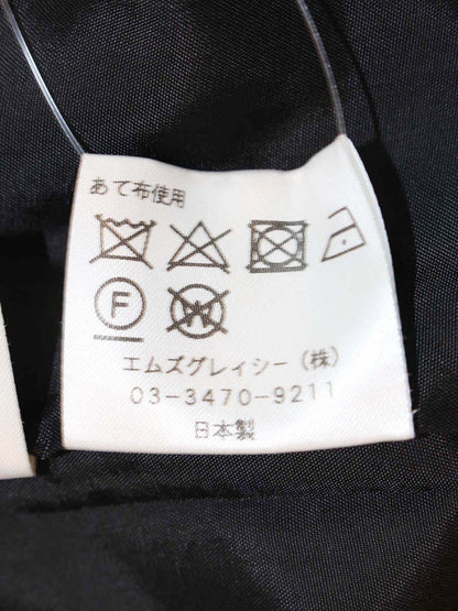 エムズグレイシー 721708 ワンピースコート 38 ブラック フロントジップ IT5CQZ78MTJ0
